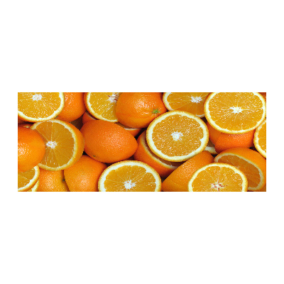 Pintura en acrílico horizontal Mitades de naranja