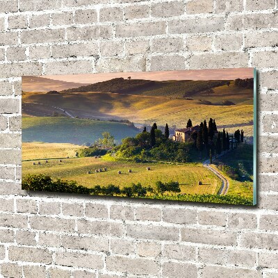 Foto en metacrilato horizontal Toscana Italia