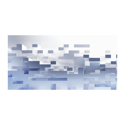 Cuadro metacrilato horizontal Abstracción cúbica