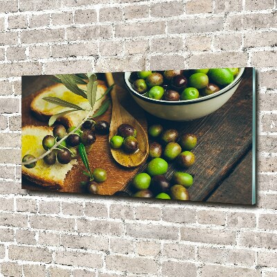 Cuadro metacrilato horizontal Aceitunas