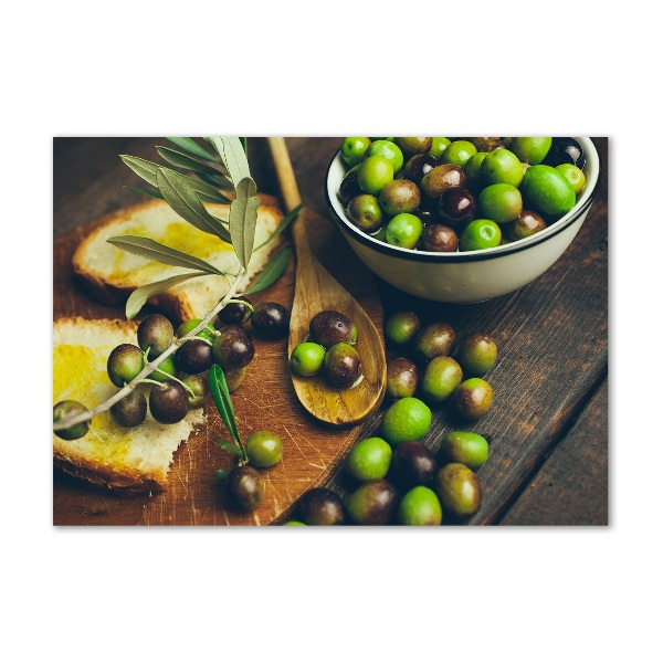 Cuadro metacrilato horizontal Aceitunas