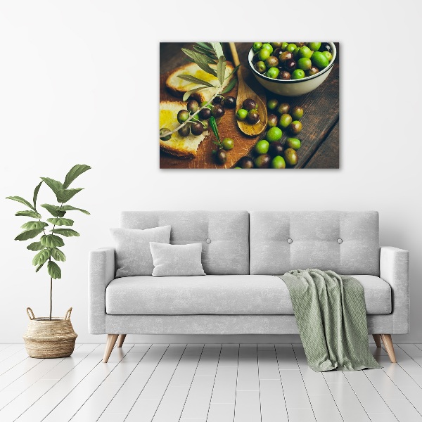 Cuadro metacrilato horizontal Aceitunas
