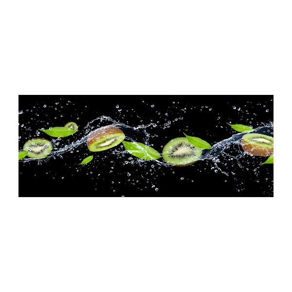 Cuadro metacrilato horizontal Kiwi y agua