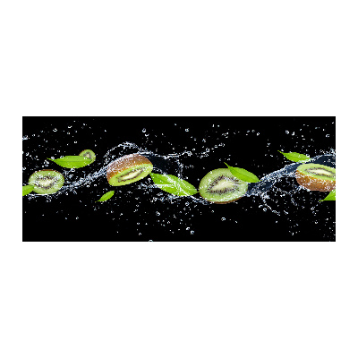 Cuadro metacrilato horizontal Kiwi y agua