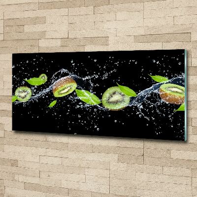 Cuadro metacrilato horizontal Kiwi y agua