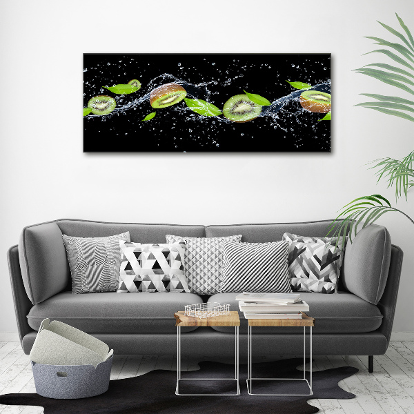 Cuadro metacrilato horizontal Kiwi y agua