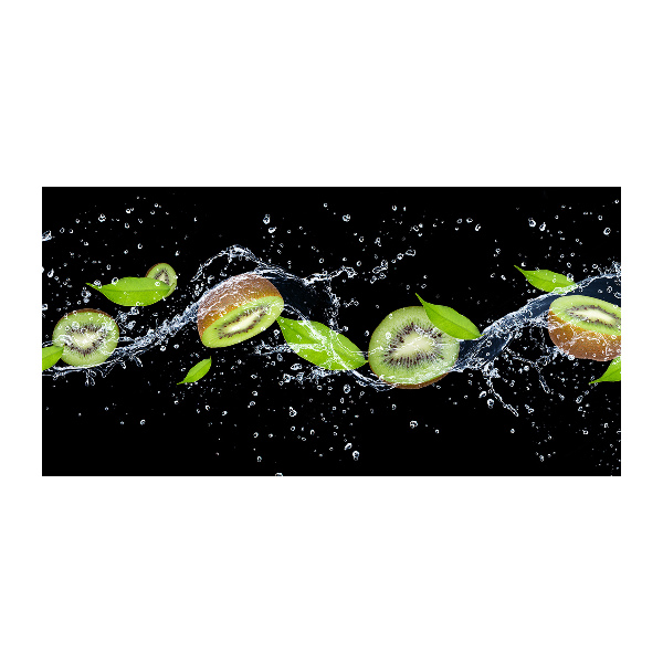 Cuadro metacrilato horizontal Kiwi y agua