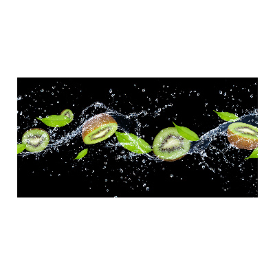 Cuadro metacrilato horizontal Kiwi y agua