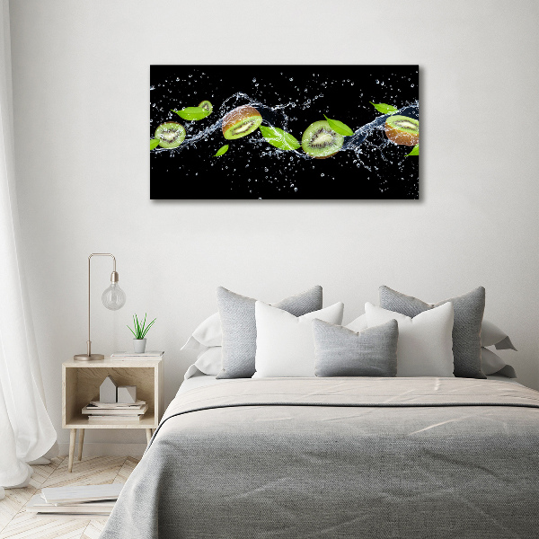 Cuadro metacrilato horizontal Kiwi y agua