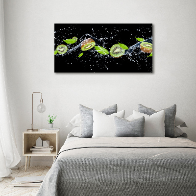 Cuadro metacrilato horizontal Kiwi y agua