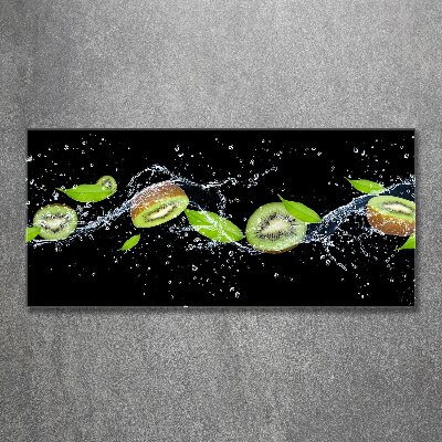 Cuadro metacrilato horizontal Kiwi y agua
