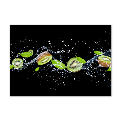 Cuadro metacrilato horizontal Kiwi y agua