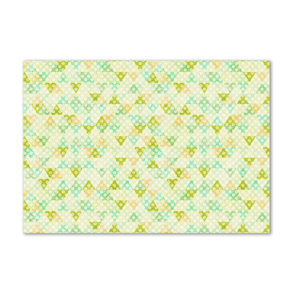 Pintura en acrílico horizontal Fondo geométrico