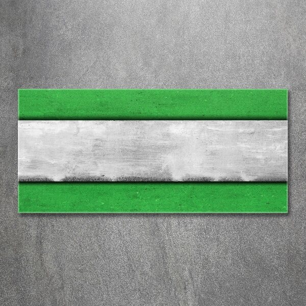 Cuadro acrílico horizontal Muro verde