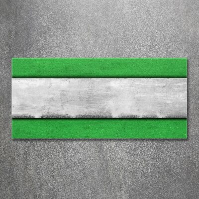 Cuadro acrílico horizontal Muro verde