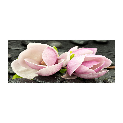 Cuadro acrílico horizontal Piedra zen de magnolia