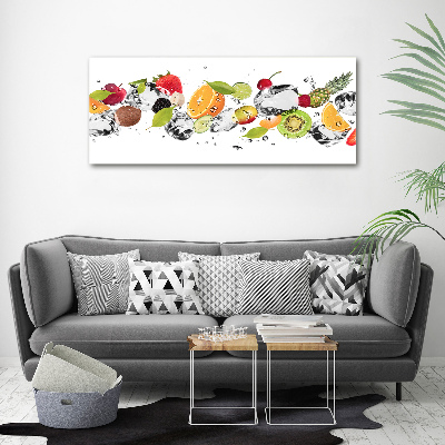Cuadro metacrilato horizontal Fruta y agua