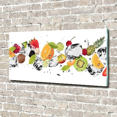 Cuadro metacrilato horizontal Fruta y agua