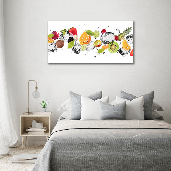 Cuadro metacrilato horizontal Fruta y agua