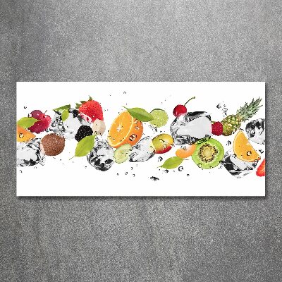 Cuadro metacrilato horizontal Fruta y agua