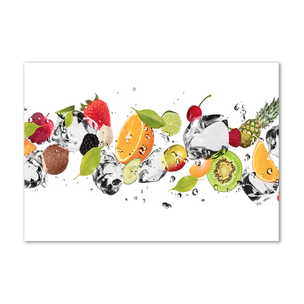 Cuadro metacrilato horizontal Fruta y agua