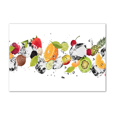 Cuadro metacrilato horizontal Fruta y agua