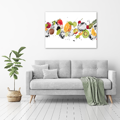 Cuadro metacrilato horizontal Fruta y agua