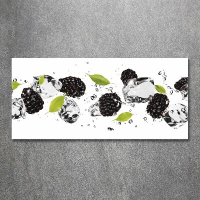 Cuadro metacrilato horizontal Cerezas y agua