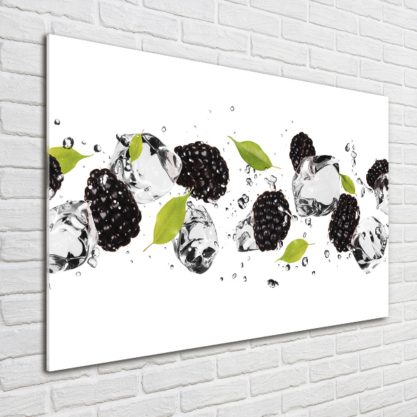 Cuadro metacrilato horizontal Cerezas y agua