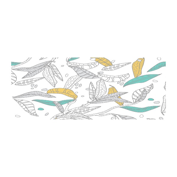 Cuadro metacrilato horizontal Hojas coloridas