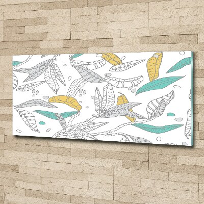 Foto obraz szkło akryl Kolorowe liście