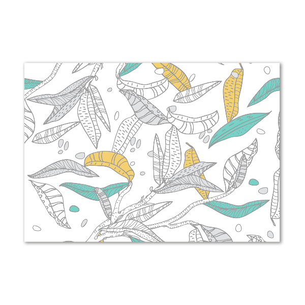 Cuadro metacrilato horizontal Hojas coloridas