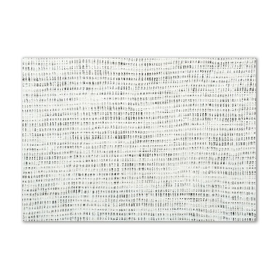 Pintura en acrílico horizontal Lienzo de lino blanco