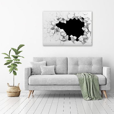 Cuadro metacrilato horizontal Agujero en la pared