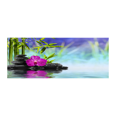 Cuadro acrílico horizontal Orquídea de bambú