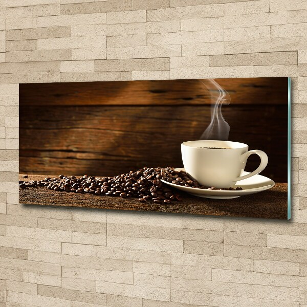 Cuadro acrílico horizontal Una taza de café