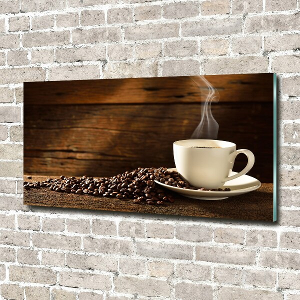 Cuadro acrílico horizontal Una taza de café