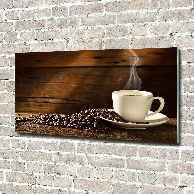 Cuadro acrílico horizontal Una taza de café