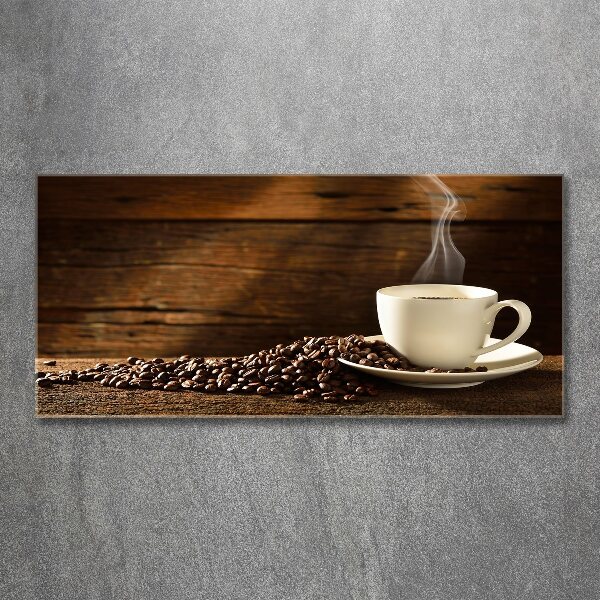Cuadro acrílico horizontal Una taza de café