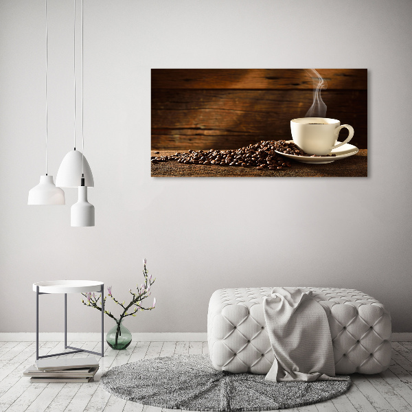Cuadro acrílico horizontal Una taza de café