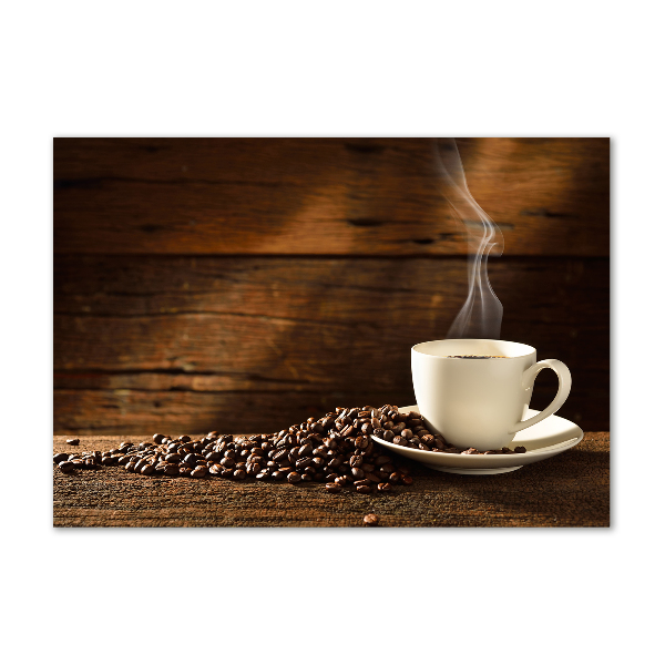 Cuadro acrílico horizontal Una taza de café