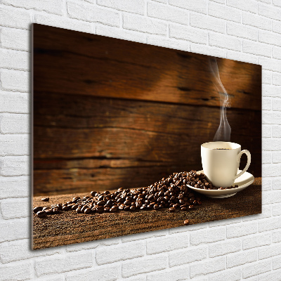 Cuadro acrílico horizontal Una taza de café