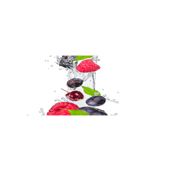 Cuadro metacrilato horizontal Fruta y agua