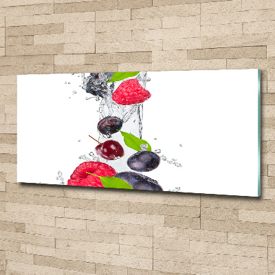 Cuadro metacrilato horizontal Fruta y agua