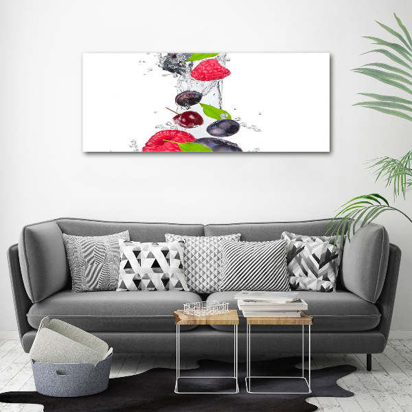 Cuadro metacrilato horizontal Fruta y agua