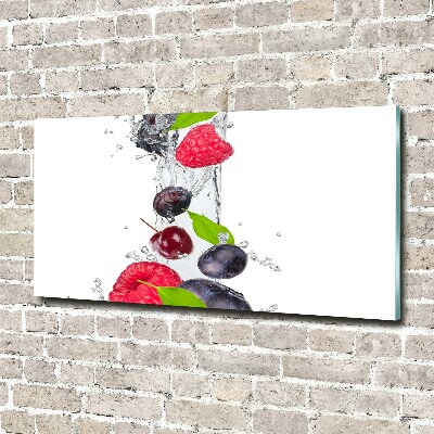 Cuadro metacrilato horizontal Fruta y agua