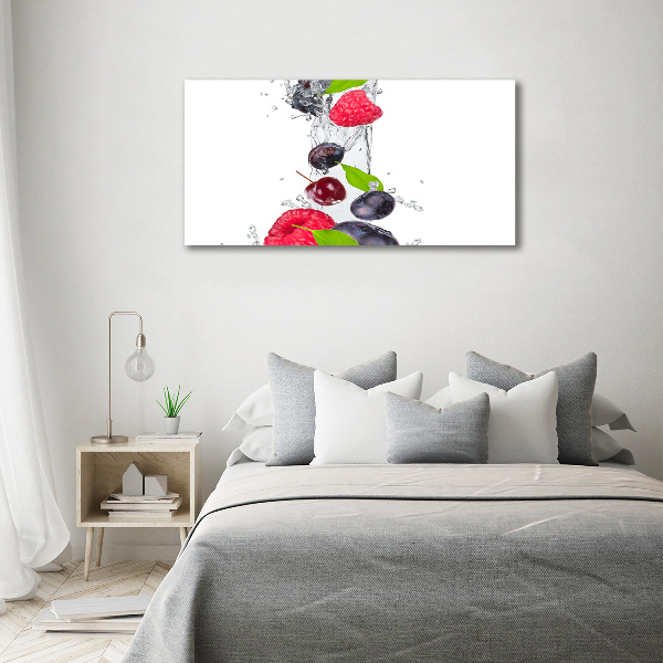 Cuadro metacrilato horizontal Fruta y agua