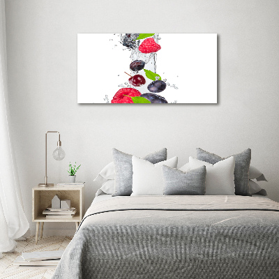 Cuadro metacrilato horizontal Fruta y agua
