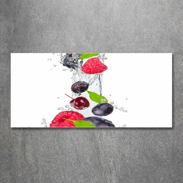 Cuadro metacrilato horizontal Fruta y agua