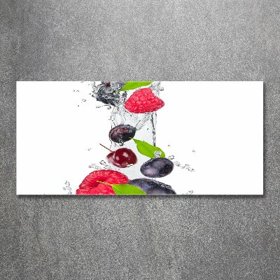 Cuadro metacrilato horizontal Fruta y agua
